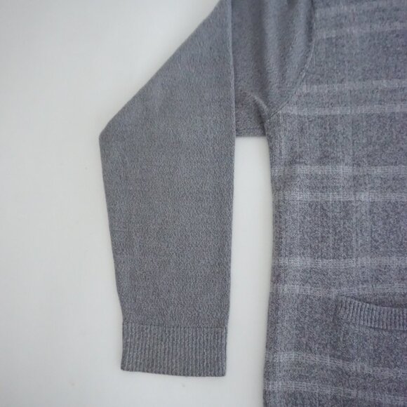 Arnold Palmer Gray Cotton Cardigan Soft Knit Old Money Minimalist Layers L - Picture 8 of 9